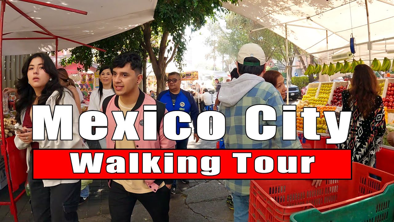 Tianguis Nápoles | Ciudad de México | Walking Tour 4K