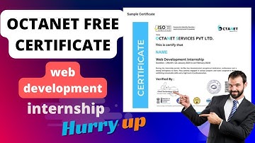 Get the free certification from Octanet after 1 Task submission | octanet internship