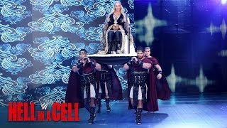 Charlotte Flair Makes An Epic Entrance At Bostons Td Garden Wwe Hell In A Cell 2016