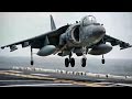 Marine corps harriers  shipboard takeoffs  landings