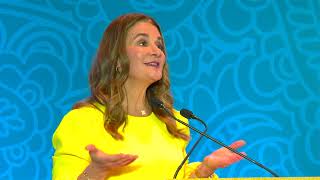 Melinda French Gates speaks at Women Leading Change in Health and Science in India Conference