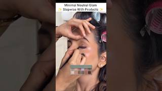 By- harshvishah24 | neutral glam bridal makeup tutorial with products #shorts #makeup #bridalmakeup