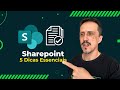 5 Dicas Essenciais para Dominar o SHAREPOINT!