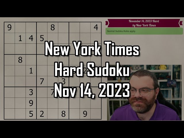 NYT Sudoku Medium Puzzle Today 9 November 2023 - News