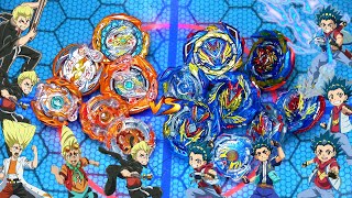 Omg Epic Evolution Battle - Valkyrie Vs Ragnaruk Beyblade Burst Team Battle