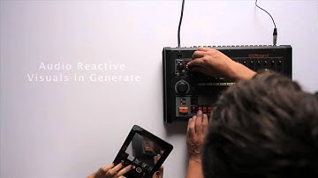 Audio reactive 808 Jam with Robbie Slade and Generate Live Visuals