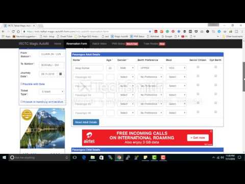 How to book irctc tatkal ticket faster with the help of magic autofill tool. - https://irctc-tatkal-magic-autofill-form.com/ proven way to...