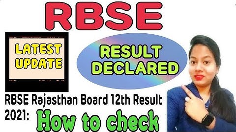 RBSE Rajasthan Board 12th Result 2021: How to check steps