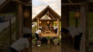 #NatureVibes #HealingPlace #SunsetView #DesainRumah #RumahImpian #BambooHouse #VibesAlam