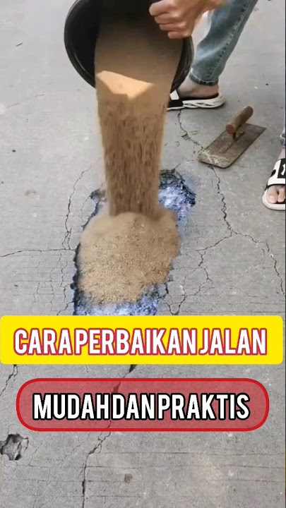 #duniasipil Cara Mudah Perbaikan Aspal Jalan #infrastruktur #civilengineering #roadconstruction
