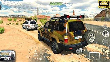 Toyota Land Cruiser FZJ80 - Desert Off-road Convoy - Car Parking Multiplayer Gameplay
