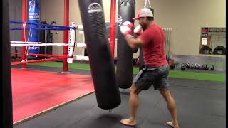 Kickboxing - Jab + Right Push Kick + Jab + Cross + Left Push Kick