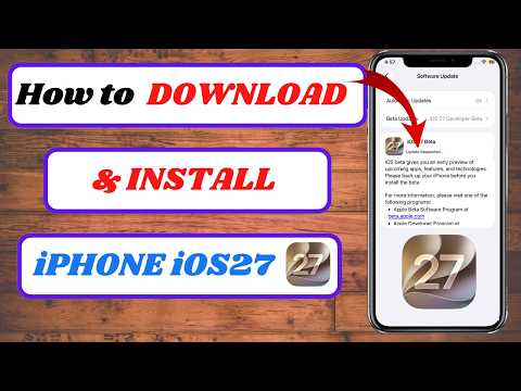 So laden und installieren Sie iOS 27 auf dem iPhone (Vollständige Anleitung) | iOS 27 herunterlad...