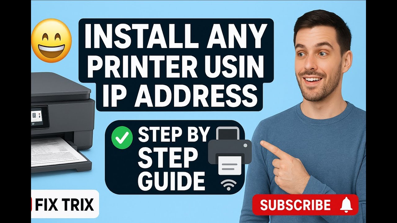 🖨️💻 Install Any Printer Using IP Address | Step by Step Guide for ...