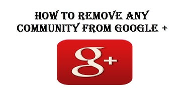 how to Leave a Google+ Community