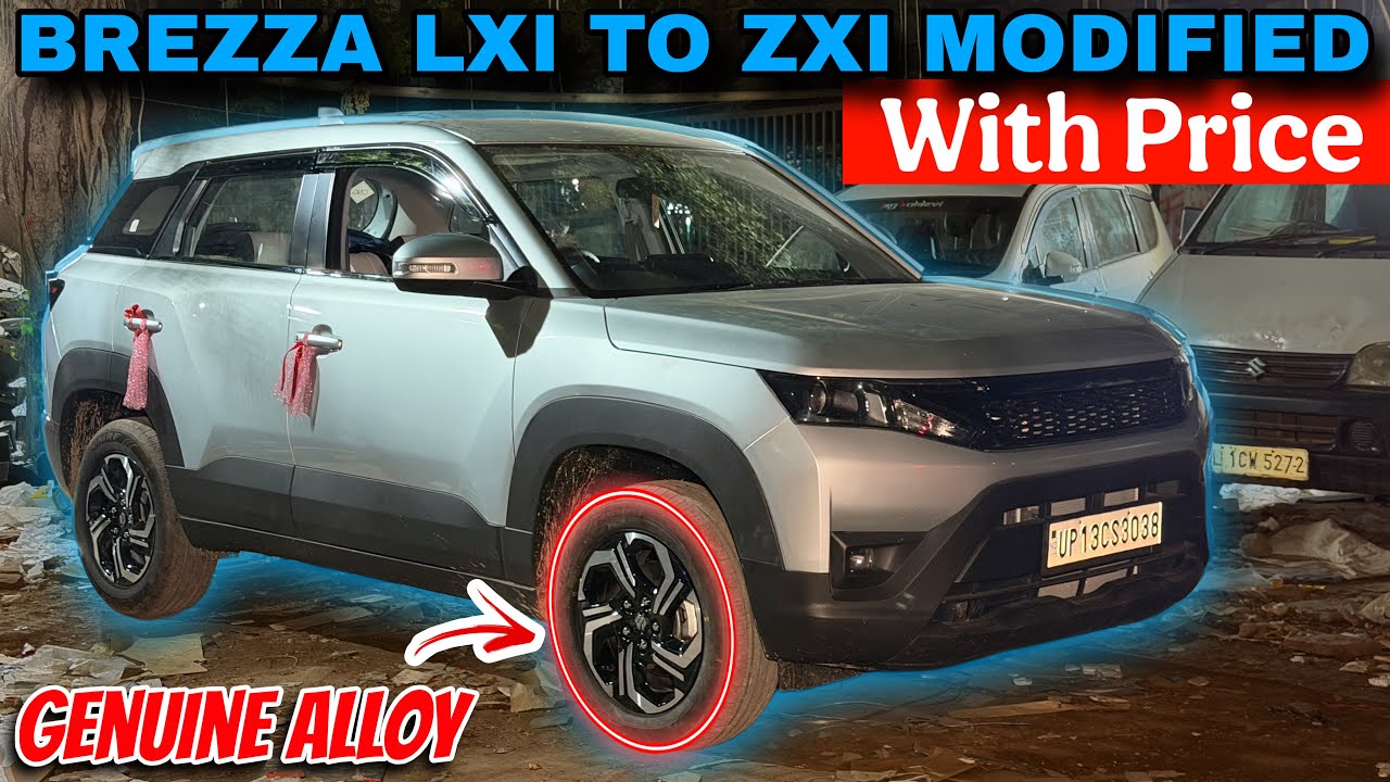 Brezza 2026 Modified with Genuine Items Brezza Lxi Cng Modifications ...