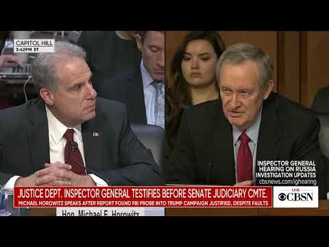 There's a distinction between the opening of crossfire Hurricane and the FISA.
