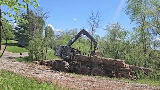 Timbco/Timberpro 820E forwarder with blade