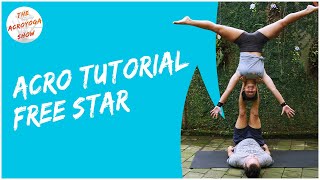 Free Star Acroyoga Tutorial Video: Learn Acroyoga Beginner Pose and How To Acroyoga