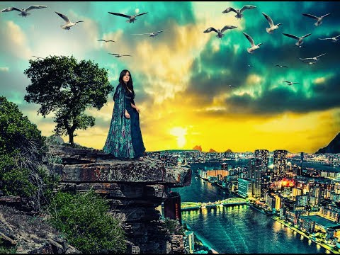 Girl city view Photo manipulation Tutorial photoshop cc