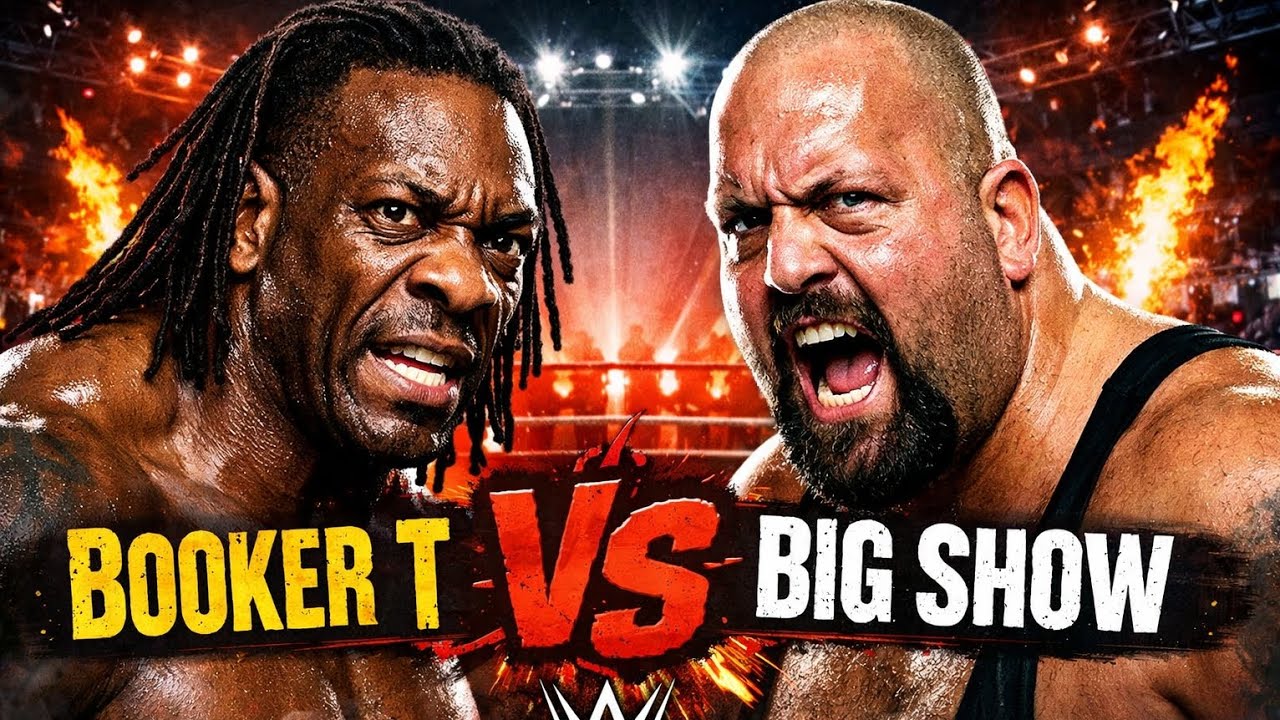 Booker T vs Big Show – Full WWE Match | Epic Heavyweight Showdown #wwe #trending #viral #video 