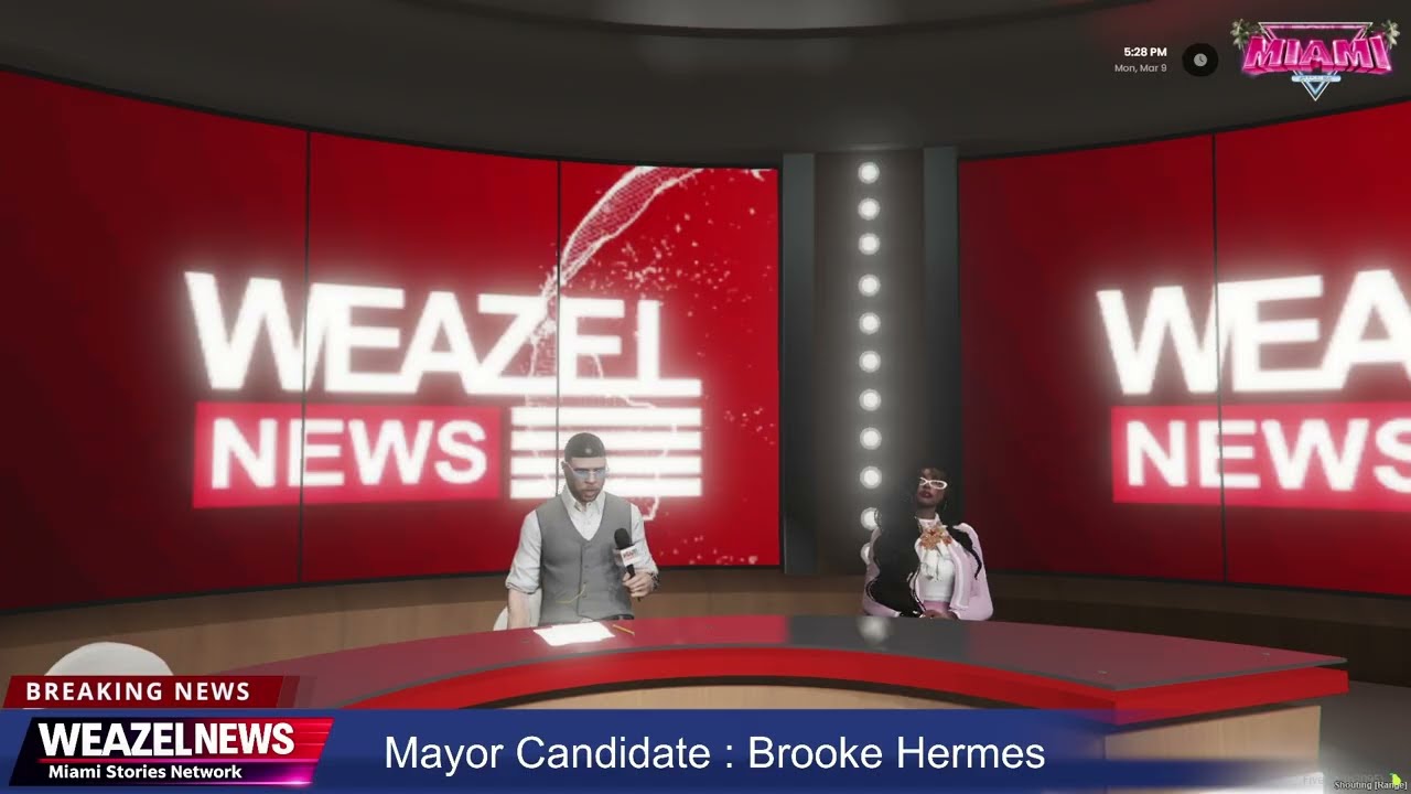 MY GTA RP Report Interviews Mayor Candidates in Miami Stories. (Brooke Hermes Interview)