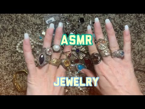 ASMR | SHOWING YOU ALL MY JEWELRY | SOFT WHISPERS FOR A RELAXING NIGHT