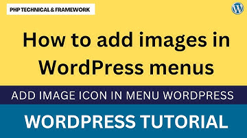 add image icon in menu WordPress || how to add images in WordPress menus || WordPress Menu
