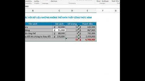 Cách ẩn công thức trong Excel vô cùng đơn giản