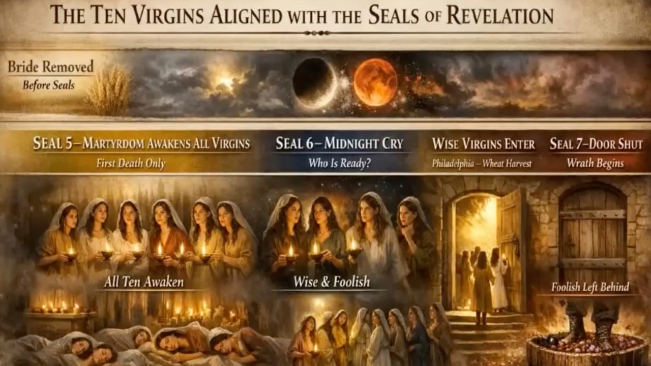 Lamb's Book of Life, Pre-trib Bride, 10 Virgins & 7th Seal Wrath Explainer