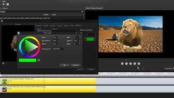 Use Chroma key (Green Screen Removal) in OpenShot Video Editor on Linux Mint 17.2