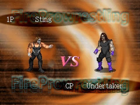 PSX Fire Pro Wrestling G - Sting vs The Undertaker