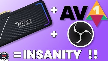 OBS beta supports Intel ARC AV1 hardware encoding! First impressions of Intel A380 on windows