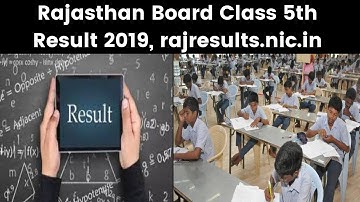 RBSE Rajasthan Board Class 5th Result 2019 Date & Time; RBSE 5th class result @ rajresults.nic.in