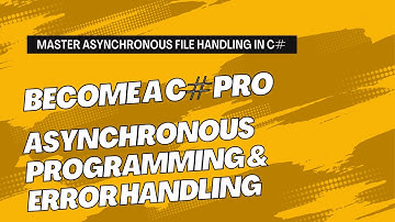 Master Async File Handling in C#: 💻 Step-by-Step Guide & Exception Handling! ⚙️#filehandling #async