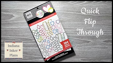 Quick Sticker Book Flip Through - COLORFUL SHAPES by The Happy Planner