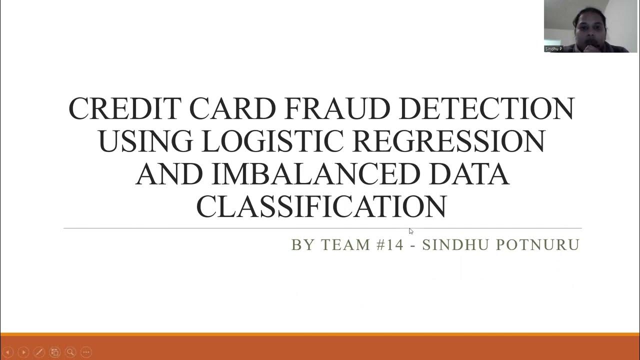 Team 14 credit card fraud detection using logistic regression with