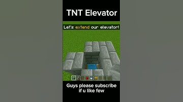 Easy TNT elevator in Minecraft #shorts #minecraft #minecraftshorts #build #elevator
