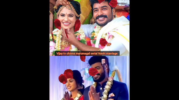Vijay tv chinna marumagal serial Navin marriage ✨❣️#navin #marriage #shortsviral