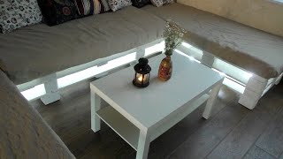 Диван из поддонов pallet sofa СТРОИМ ДЛЯ СЕБЯ