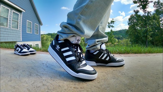 adidas forum low cl black and white