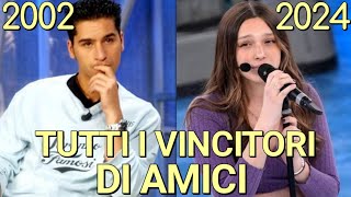 TUTTI I VINCITORI DI AMICI DAL 2002 FINO AL 2024 | Maria De Filippi, Vince Sarah, Chi ha vinto 23