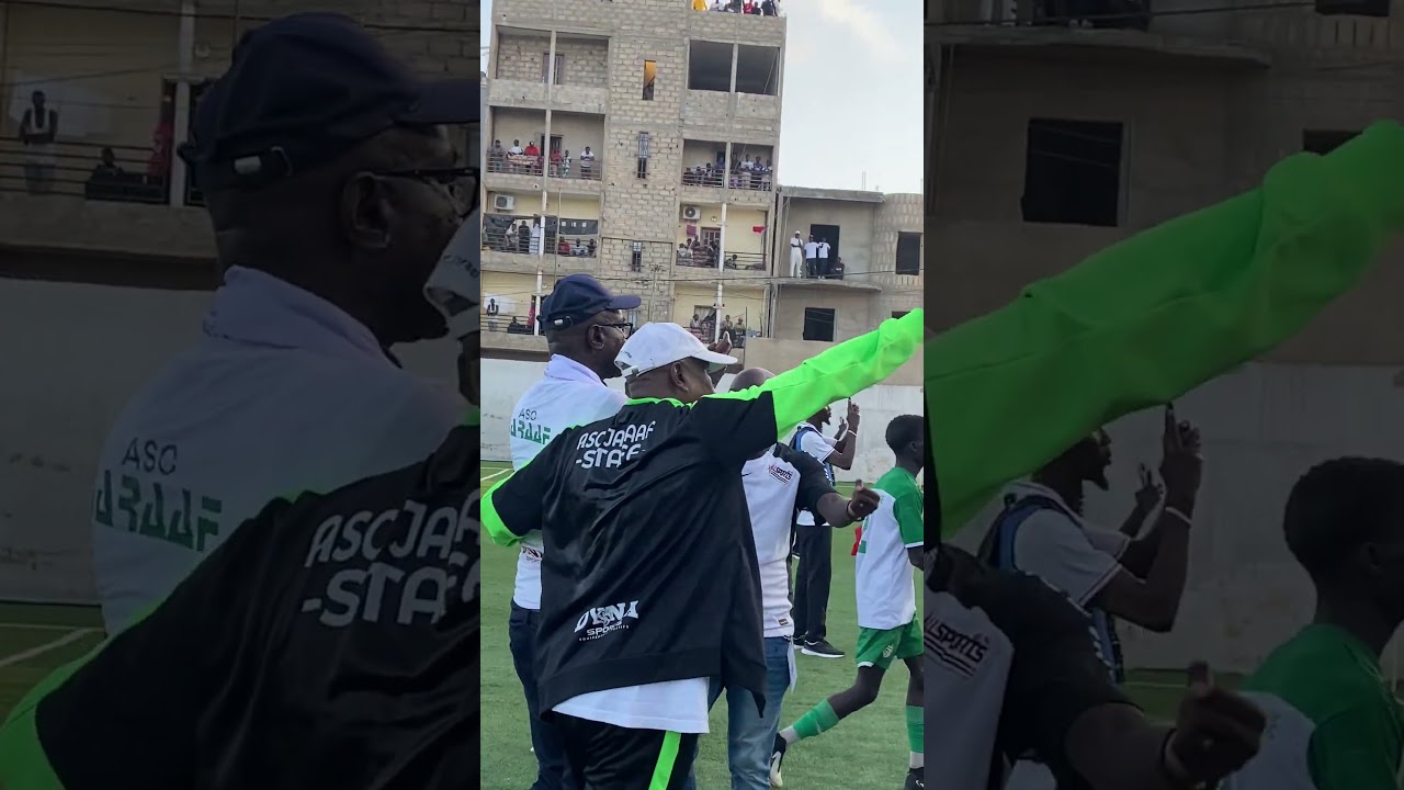 Malick Daf en symbiose avec les supporters du Jaraaf #football #sports