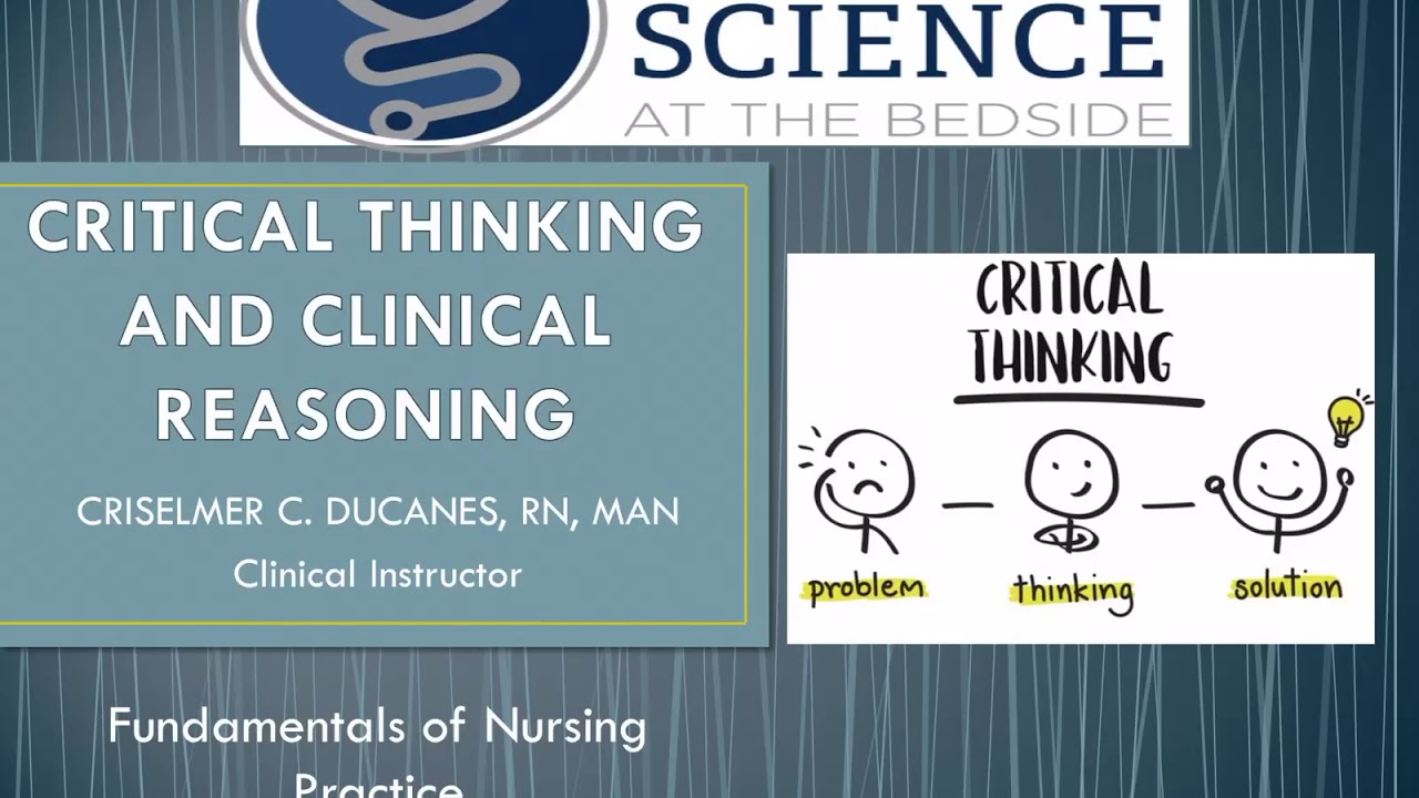 critical thinking and clinical reasoning in the health sciences
