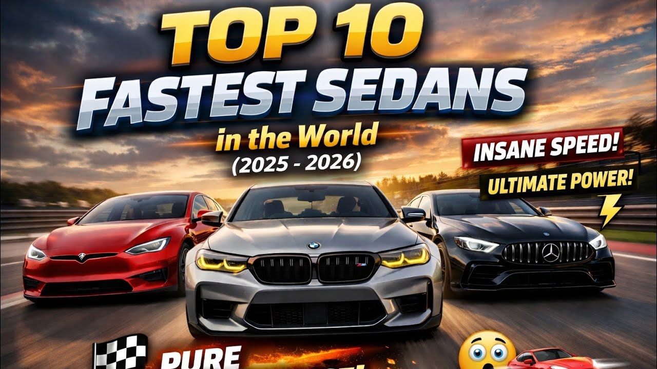 TOP 10 FASTEST SEDANS in the World (2025–2026) 🚗💨 - YouTube