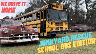 It's a junkyard rescue School Bus edition. It's time for a cummins swap.