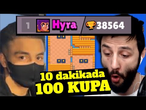 Hyra ile En Hzl KUPA KASMA TAKT 10 Dakikada 100 Kupa Brawl Stars