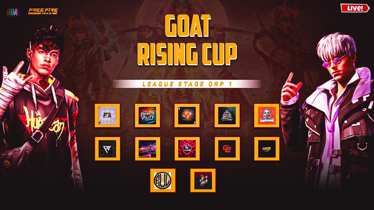 Goat Rising Cup 2k League Stage🔥 ️‍🔥||Ft.Capitorses Esp,Hide Esp ...
