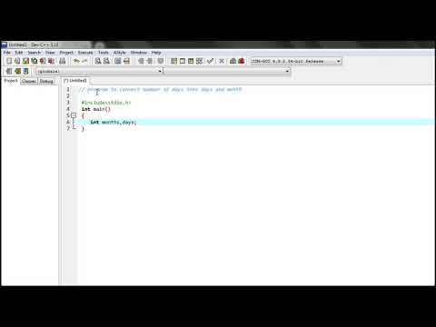 How to convert num of days into months and days in C language? (Easy exercise 1)