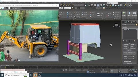 3dsMax Tutorials, Tutorial on 3D Modeling a JCB Construction Machine from Scratch in 3dsmax. Part 2